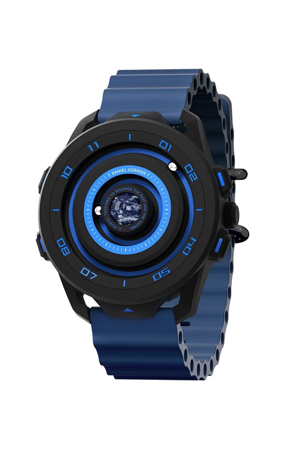 Daniel Gorman Designer Magnetic Round Shape Blue Dial Men's & Boy's wirst watch 152NBH05 - Image 2