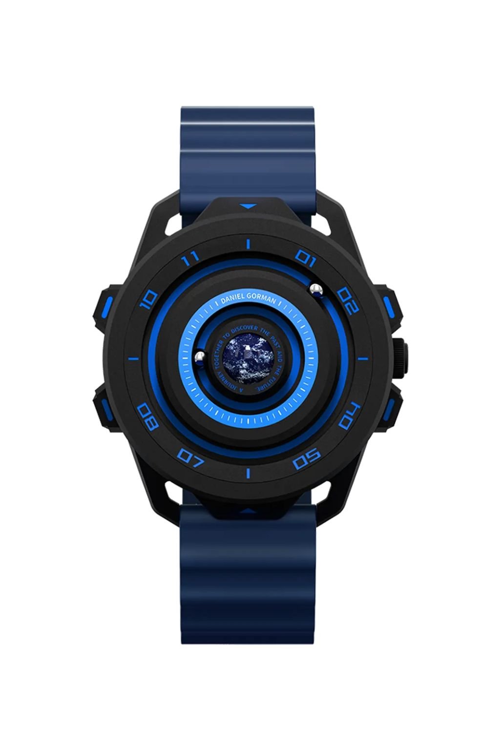 Daniel Gorman Designer Magnetic Round Shape Blue Dial Men's & Boy's wirst watch 152NBH05