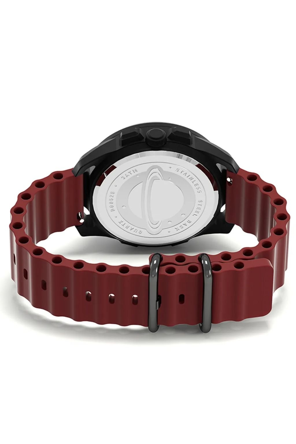 Daniel Gorman Magnetic Round Red Dial Wrist Watch for Men & Boys | Designer Analog Watch | Model 152NRH12 - Image 5